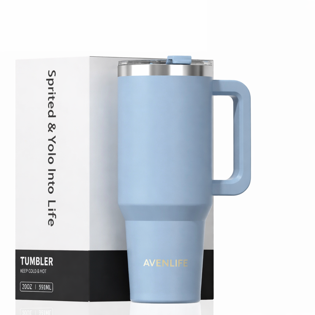 20/30/40 oz Stainless Steel Tumbler With Handle