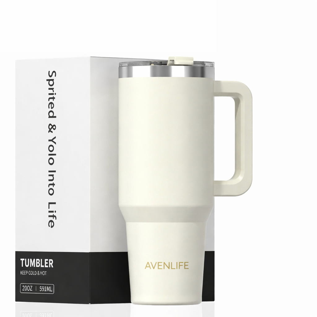 20/30/40 oz Stainless Steel Tumbler With Handle