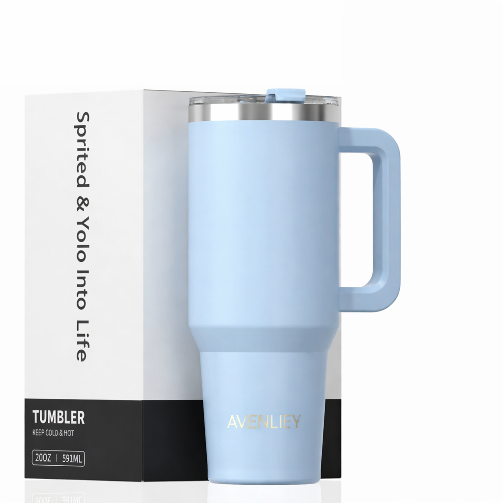20/30/40 oz Stainless Steel Tumbler With Handle