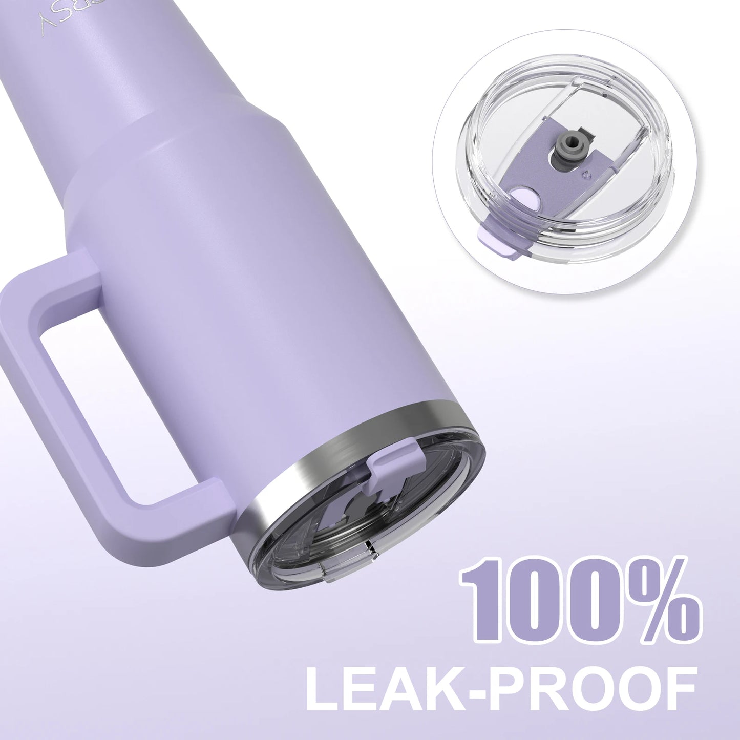 20/30/40 oz Stainless Steel Tumbler With Handle