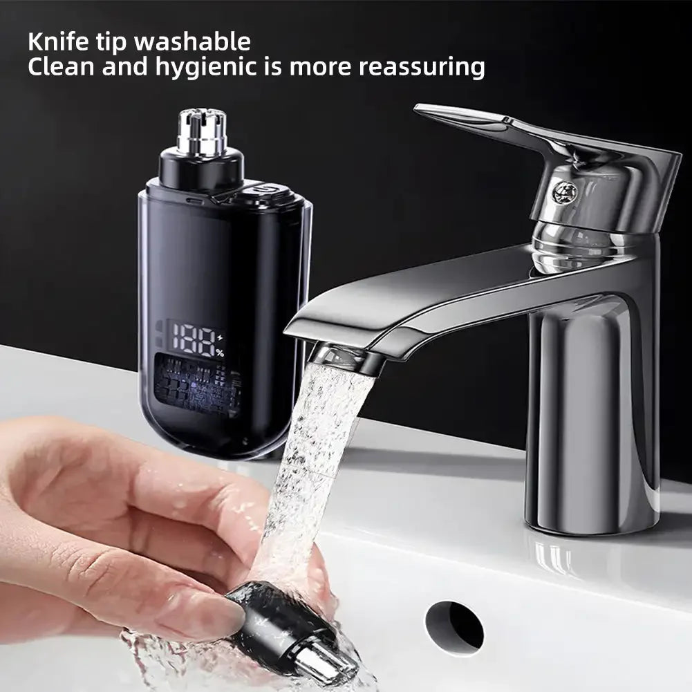 Professional 360° Rotating Nose Trimmer – Rechargeable