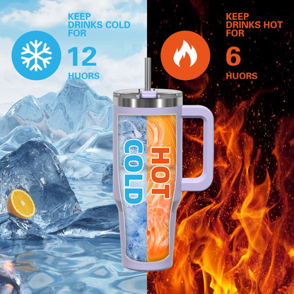 20/30/40 oz Stainless Steel Tumbler With Handle